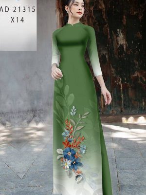 Vải Áo Dài Hoa In 3D AD 21315 27
